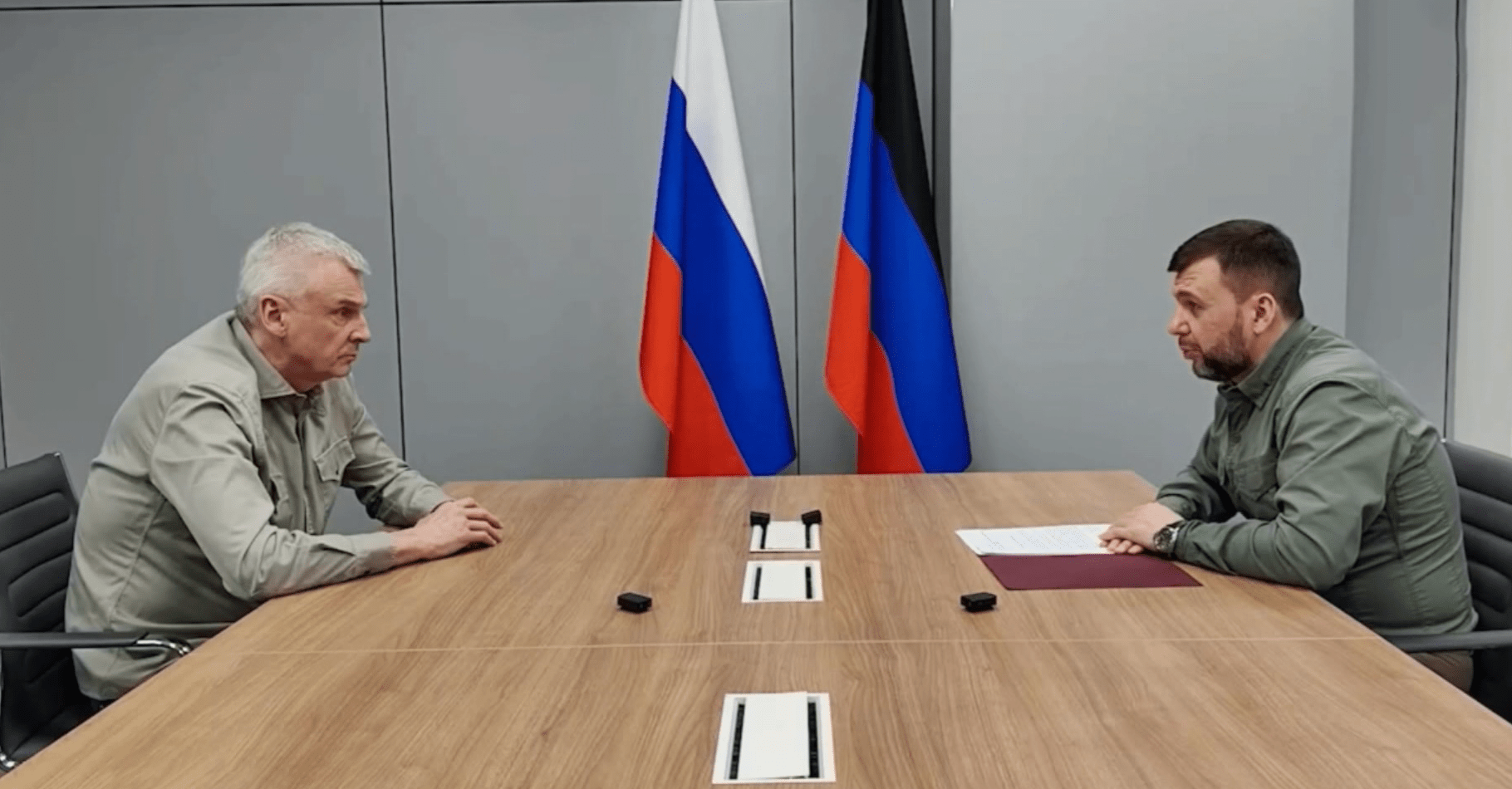 Глава региона Сергей Носов провел рабочую встречу с главой ДНР Денисом Пушилиным.
